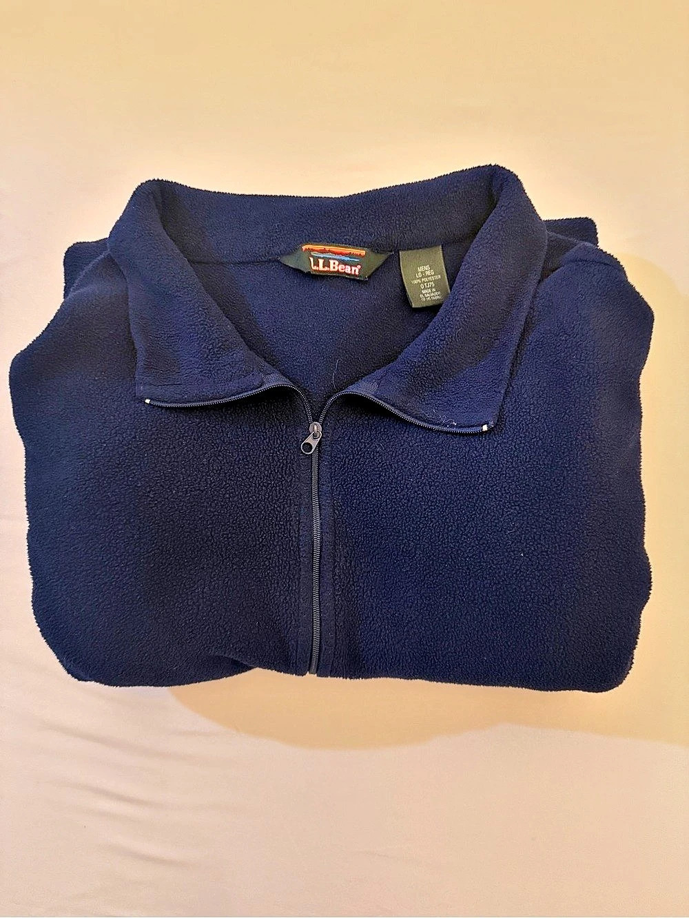 L.L.Bean Mountaineer Fleece Quarter-Zip Pullover Blue Large